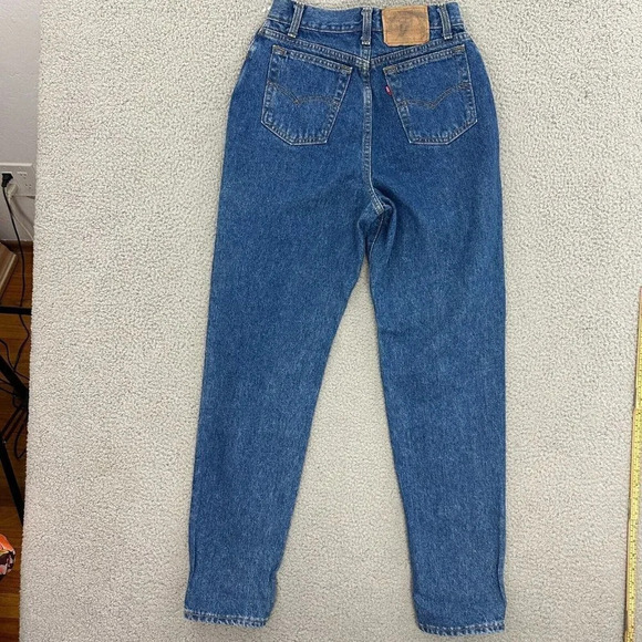 Vintage Levis 505 Womens size 12 USA Made High Waist Tapered Denim Baggy 80s 90s - Picture 11 of 16